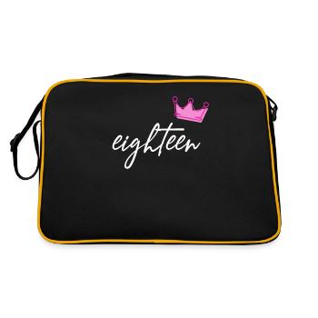18e anniversaire 18 ans dix-huit - Sac Retro - noir/or - Dos
