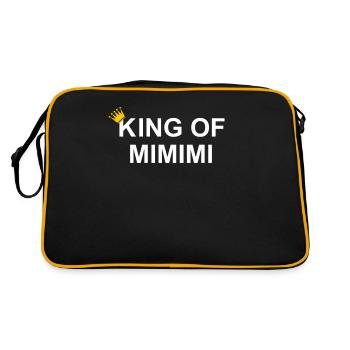 roi de mimimi Humour gémissant drôle - Sac Retro - noir/or - Dos