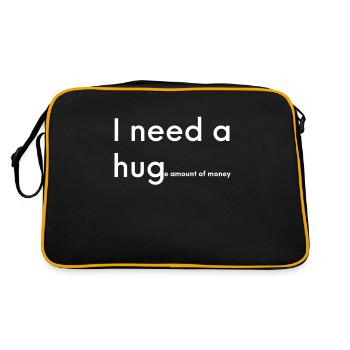 Drôle Message caché Citation drôle Pun Joke Gift - Sac Retro - noir/or - Dos