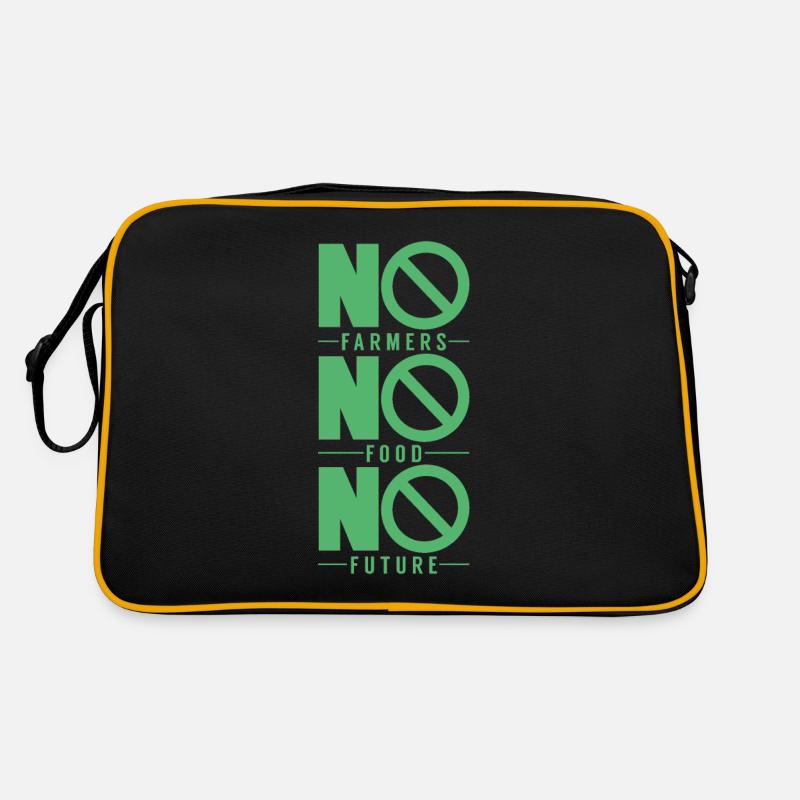 Bauernprotest Retro Tasche