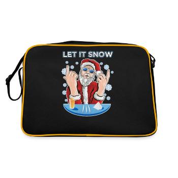 Let it snow Cocaine Ugly Christmas Pull - Sac Retro - noir/or - Dos