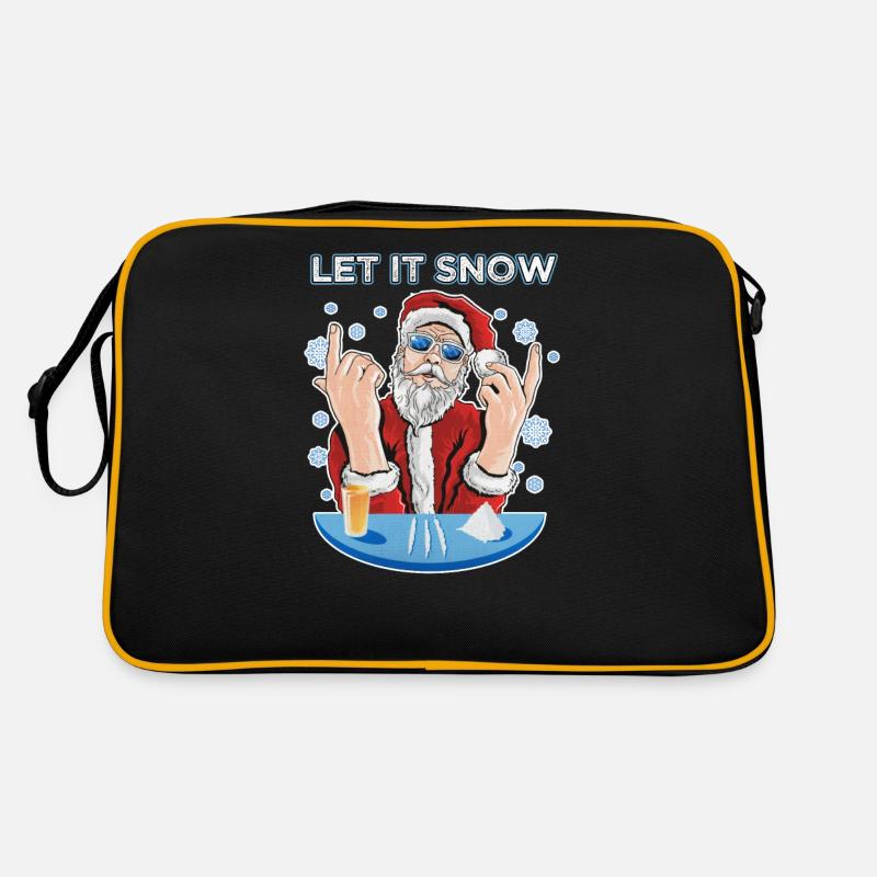 Let it snow Cocaine Ugly Christmas Pull Sac Retro