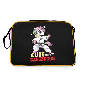Unicorn karate - Retro Bag - black/gold - Back