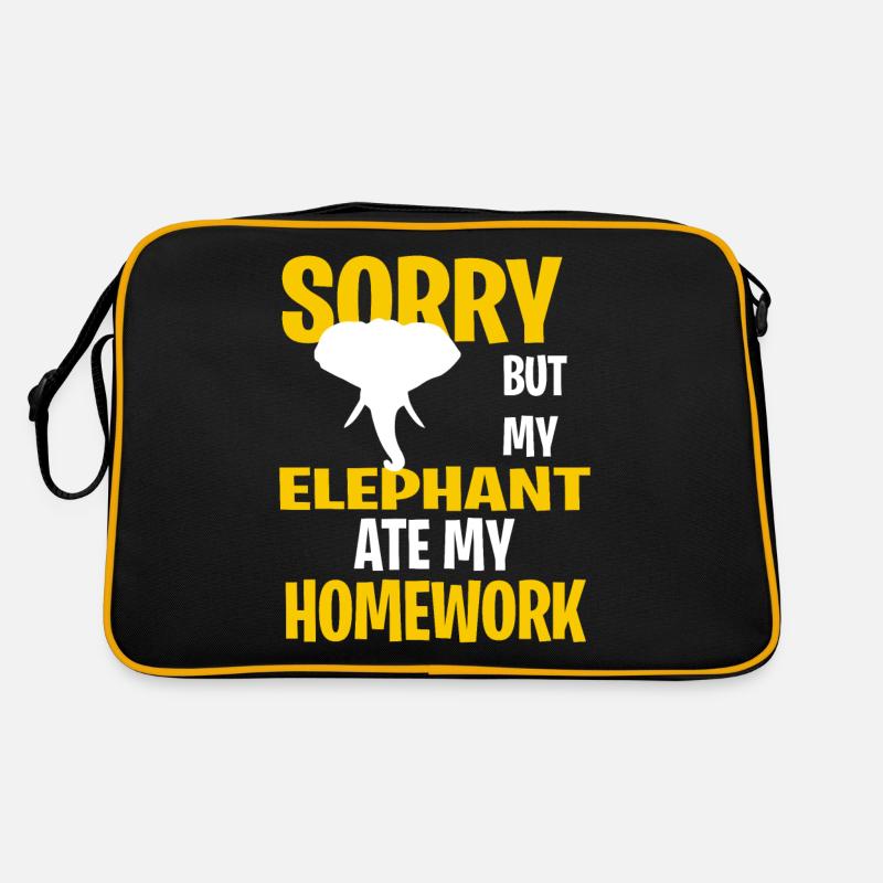 Funny Elephant Present Idea Retro Bag