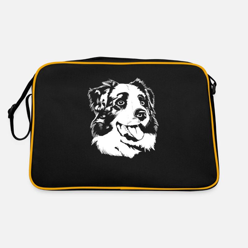 Australian Shepherd herding dog gift Retro Bag