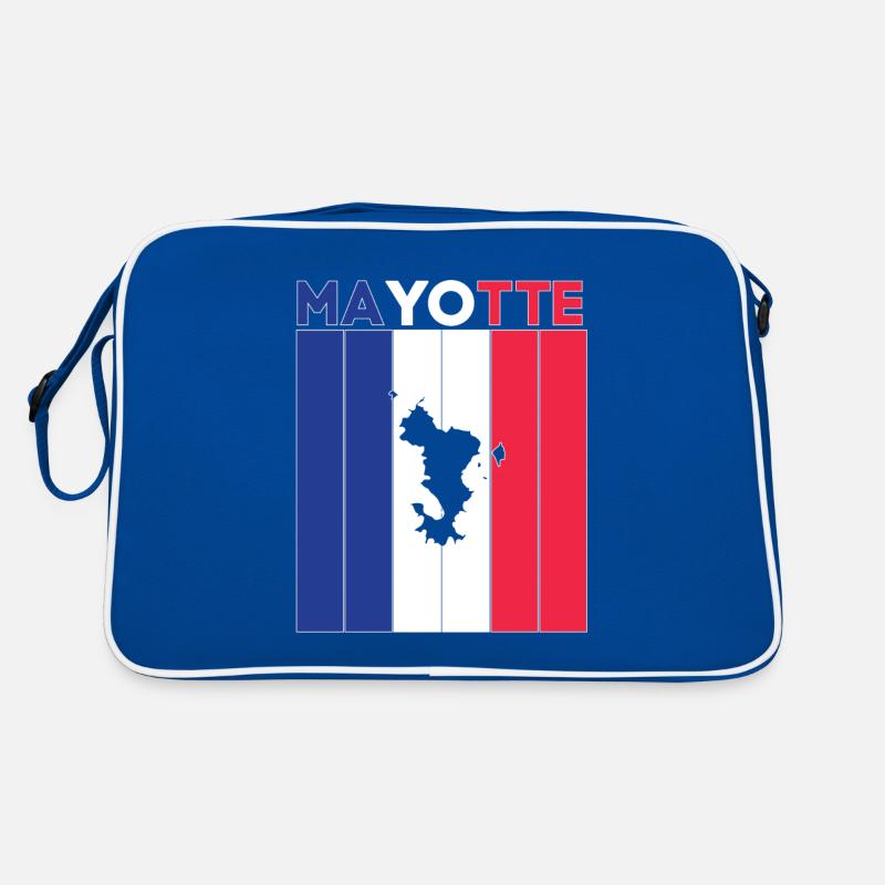 Drapeau et frontière nationale de Mayotte Sac Retro