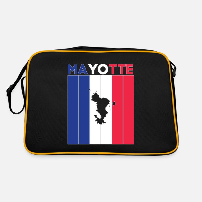 Drapeau et frontière nationale de Mayotte Sac Retro