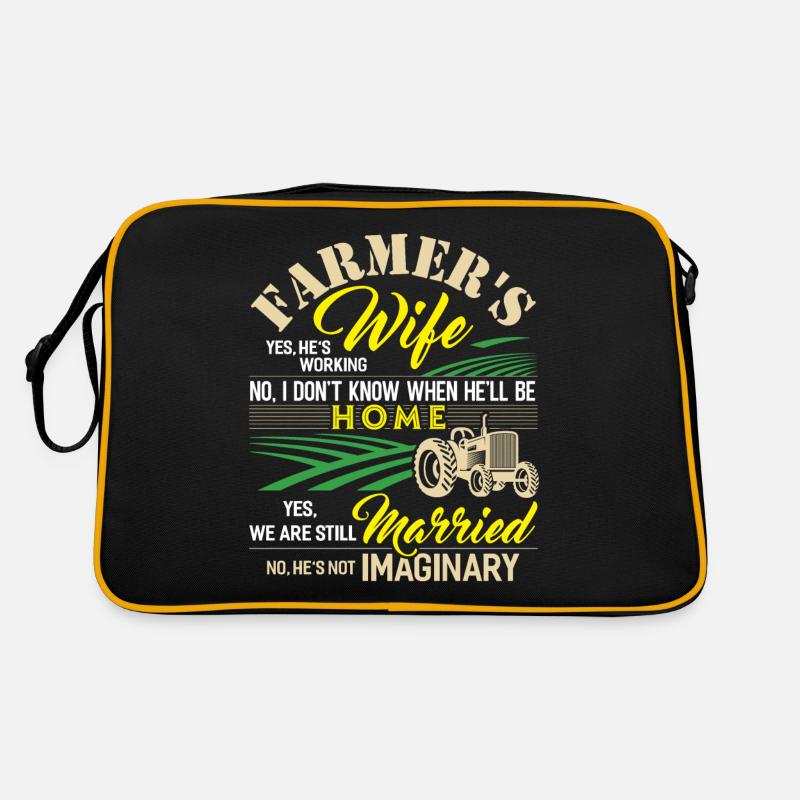 Bäuerin Frau Retro Tasche