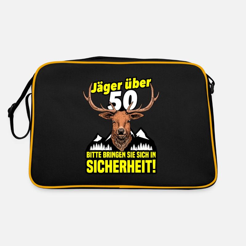 Jäger Spruch 50. Geburtstag Retro Tasche