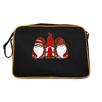 Gnomes gnomes de nains Humour - Sac Retro - noir/or - Dos