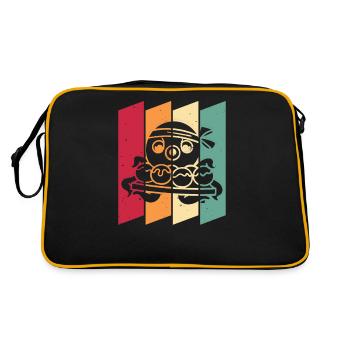 Takoyaki Squid japonais rétro - Sac Retro - noir/or - Dos