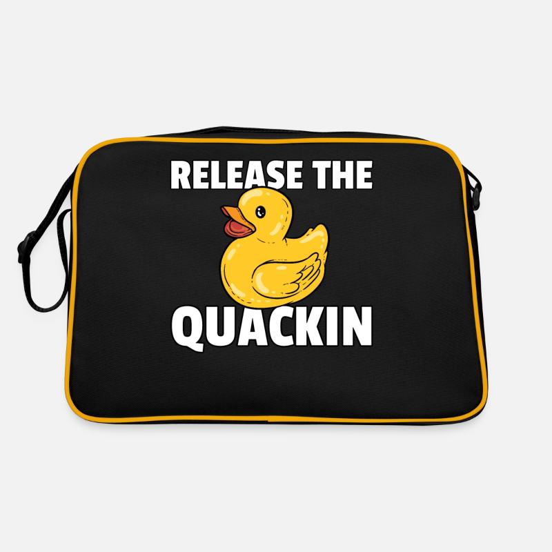 Gummiente Quietscheentchen Badeente Ente Retro Tasche