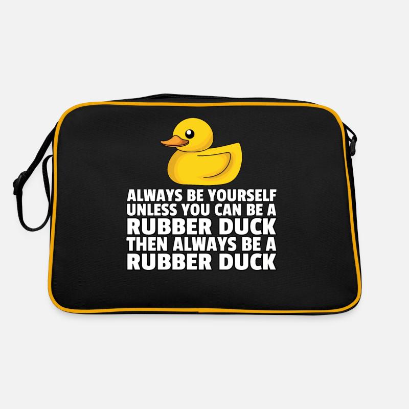 Gummiente Quietscheentchen Badeente Ente Retro Tasche