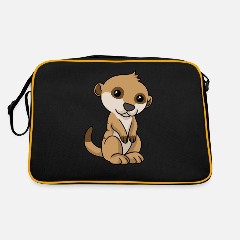 Comic Erdmännchen Meerkat Retro Tasche