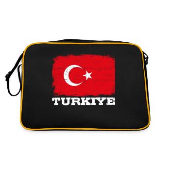 DRAPEAU TURC Turquie drapeau cadeau pour les Turcs - Sac Retro - noir/or - Dos