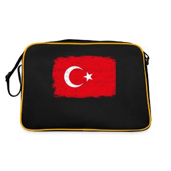DRAPEAU TURC Turquie drapeau cadeau pour les Turcs - Sac Retro - noir/or - Dos