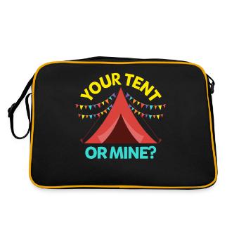 Ta tente ou la mienne? - Sac Retro - noir/or - Dos