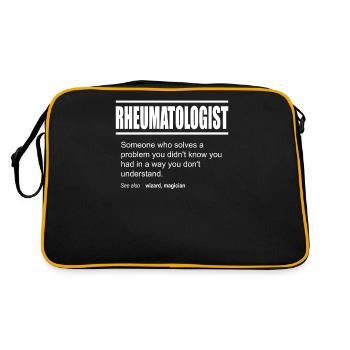 Funny Description Tee Rheumatologist Edition - Sac Retro - noir/or - Dos
