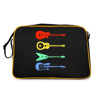 Guitares rétro - Sac Retro - noir/or - Dos