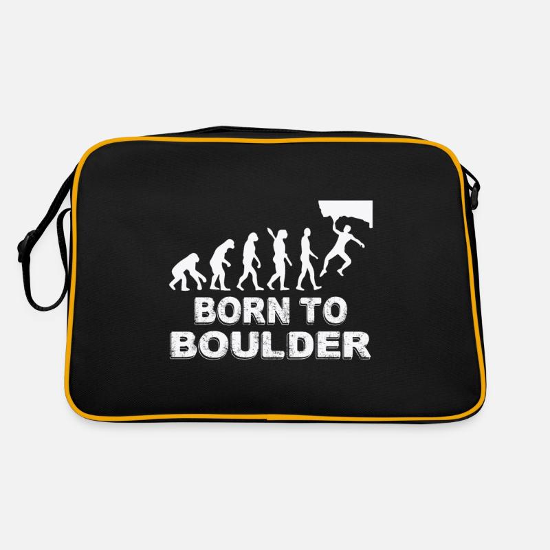 bouldering; Evolution; boulder; Sports; Climb - Retro Bag - black/gold