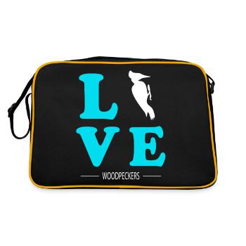 Woodpecker - Retro Bag - black/gold - Back
