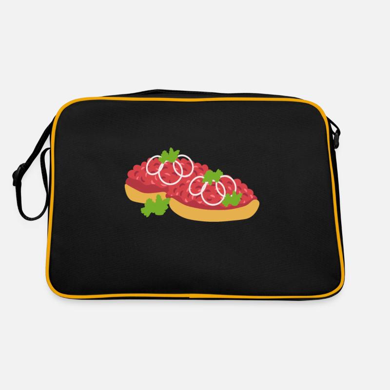 METT BRÖTCHEN LUSTIGE GESCHENKIDEE Retro Tasche