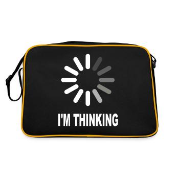 I'm thinking - Retro Bag - black/gold - Back
