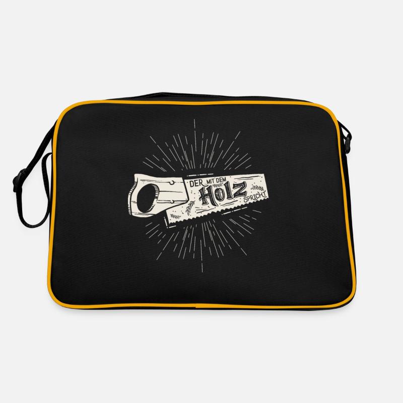Celui avec le bois parle charpentier charpentier bois Sac Retro