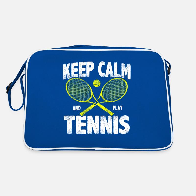 Keep calm Tennis Retro Tasche