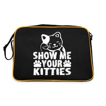 Chat amoureux des chats chat amoureux des chats minou - Sac Retro - noir/or - Dos