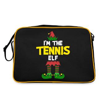 Christmas Tennis-Eleven - Retro Bag - black/gold - Back