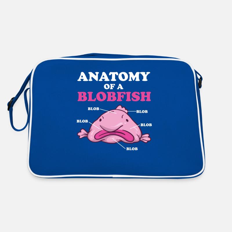 Anatomie D'un Blobfish Mème Blobfish Drôle Sac Retro