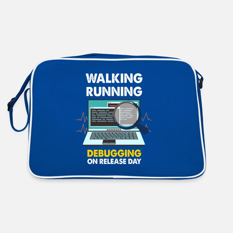 Walking Running Debugging on releas day Shirt Sac Retro