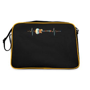 Battement de coeur de guitare - Sac Retro - noir/or - Dos