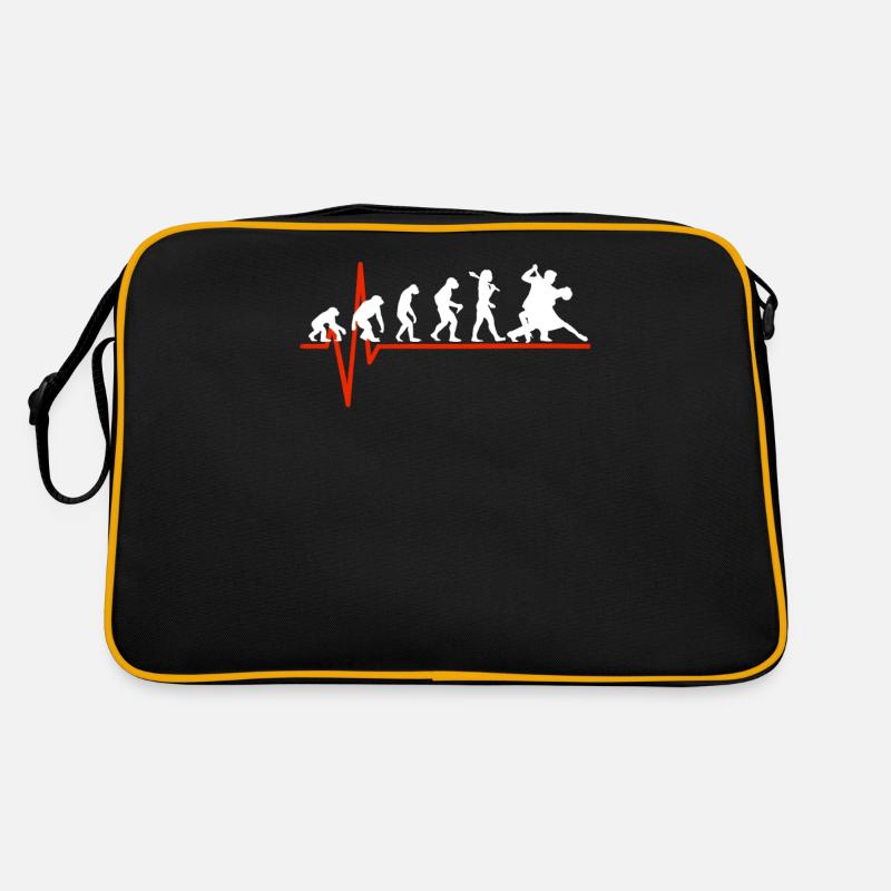 Salsa Heartbeat - EVOLUTION OF SALSA - Retro Bag - black/gold