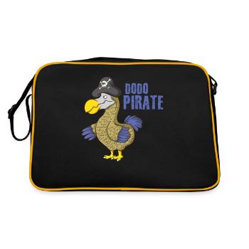 Dodo pirate - Retro Bag - black/gold - Back