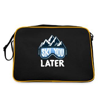 Sports d’hiver Ski you later T-Shirt Montagne Sport Alpes - Sac Retro - noir/or - Dos