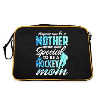 Il faut quelqu'un de spécial pour être une maman de hockey drôle - Sac Retro - noir/or - Dos