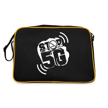 Rayonnement 5G anti-5G 5G anti-5G arrêter la technologie - Sac Retro - noir/or - Dos
