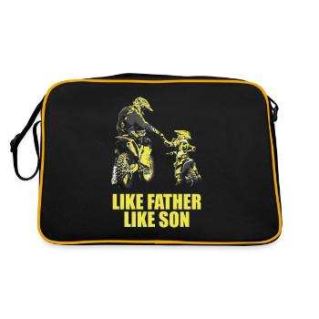 Comme Père Comme Fils Motocross Motocross Papa Motoc - Sac Retro - noir/or - Dos
