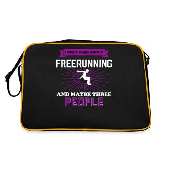 Freerunning And Maybe 3 People - Retro Bag - black/gold - Back