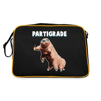 Soirée étudiante microbiologiste Tardigrade Water Bear - Sac Retro - noir/or - Dos