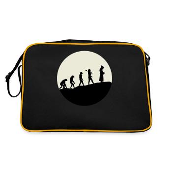 Monks Evolution Moon - Retro Bag - black/gold - Back