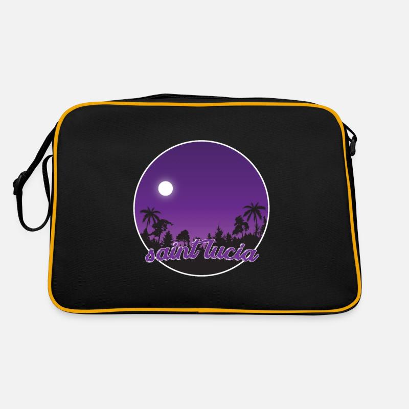 Le paradis pourpre de Sainte-Lucie Sac Retro