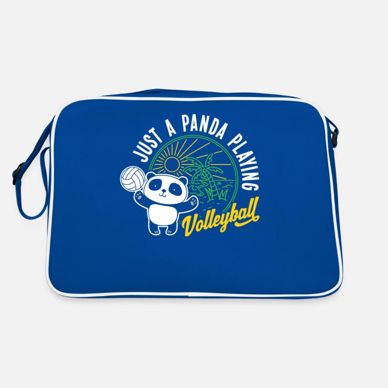 Cadeau de jeu de sport de volley-ball Panda Bear Sac Retro