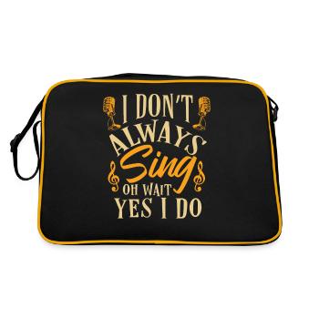 Chanteur chanteur - Sac Retro - noir/or - Dos