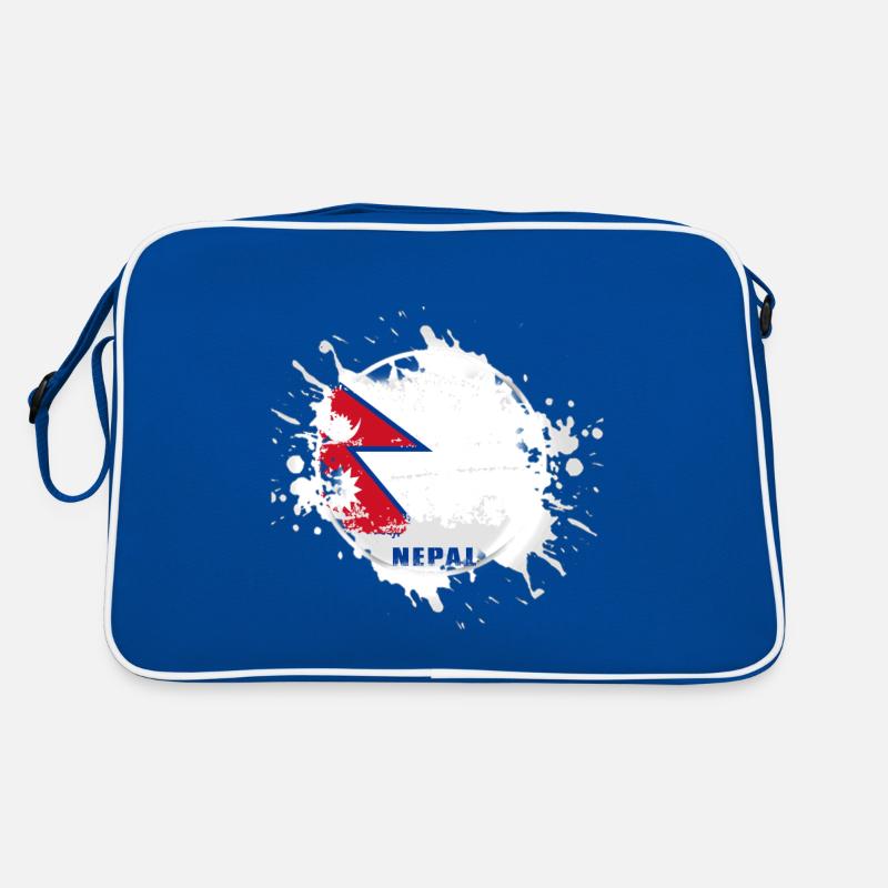Drapeau du Népal avec blob Sac Retro