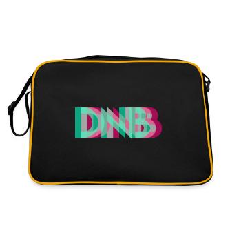 Drum and bass music logo electro - Sac Retro - noir/or - Dos