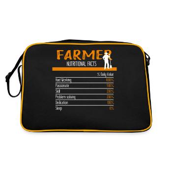 Ingrédients fermiers - Sac Retro - noir/or - Dos