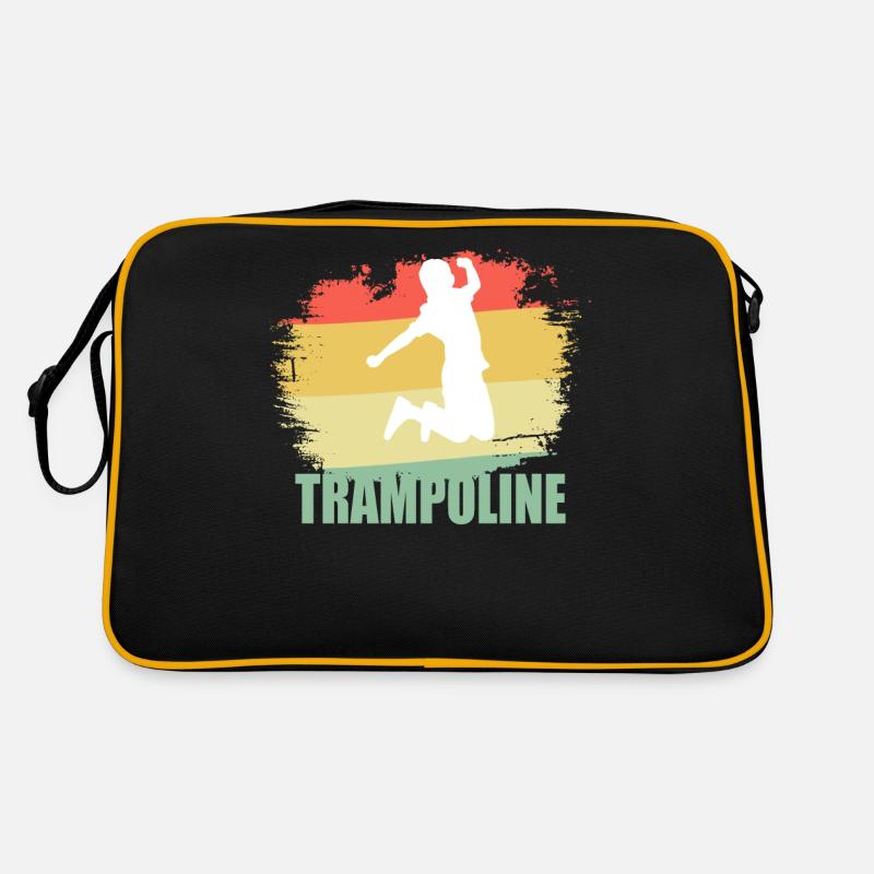 Distressed Trampoline Shirt Retro Tasche